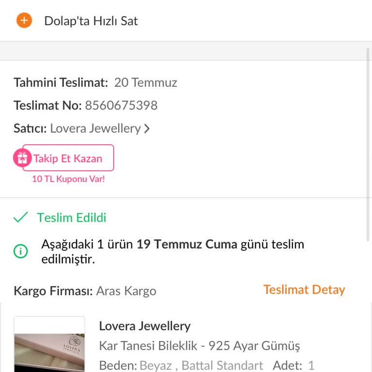 Aras Kargo Kargom Elime Ulaşmamasına Rağmen Teslim Edildi Bildirimi Aldım