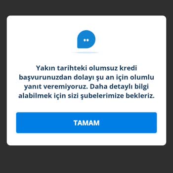 Denizbank Faizsiz Kredi Ekranı Hata Veriyor