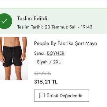 Boyner Deniz Şortunu İade Almıyor!