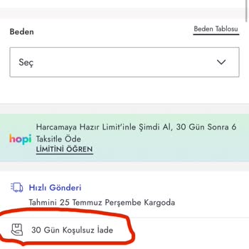 Boyner Deniz Şortunu İade Almıyor!