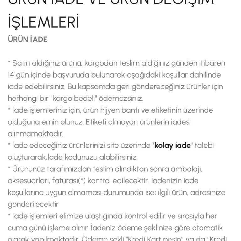 Pazarama Mayo İadesi Sorunu
