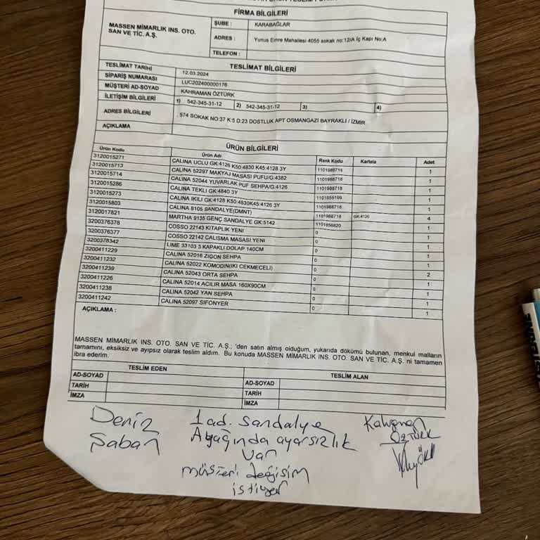 Kelebek Mobilya 4 Aydır Sandalyem Değiştirilmiyor.