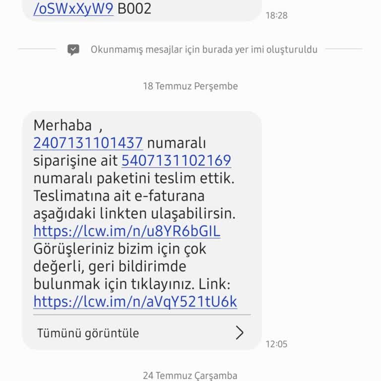 LC Waikiki Benim Siparişim Olmadığı Halde Telefon Numaram Kullanılıyor