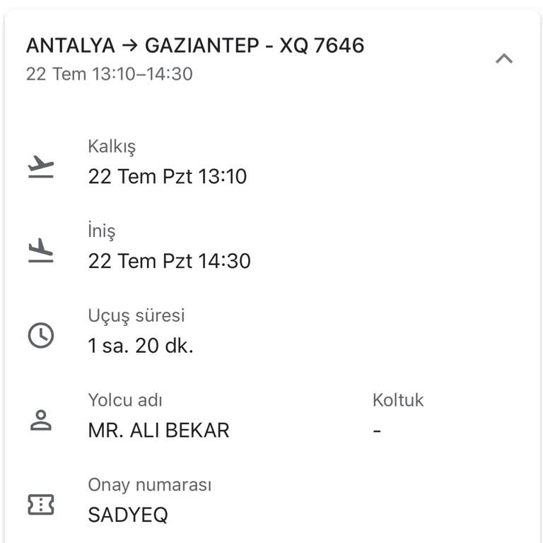 SunExpress Hava Yolları Yazıklar Olsun Gerçekten