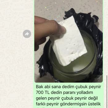 Yöresel Peynir Çarşısı Yanıltıcı Ürün Gönderimi Ve Eksik Kilo Sorunu