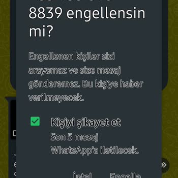 WhatsApp Bilinmeyen Numara Ve Mesajla İlgili Güvenlik Endişesi