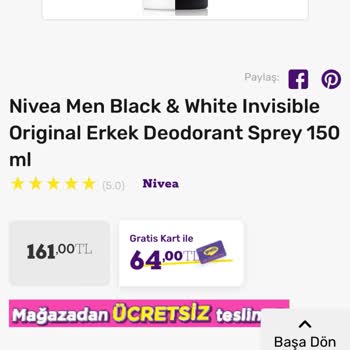 Gratis Sitesinde Stokta Olan Ürünü Satışını Yapmıyor