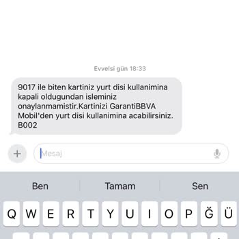 Garanti Bankası İzinsiz Yurt Dışı Kullanım