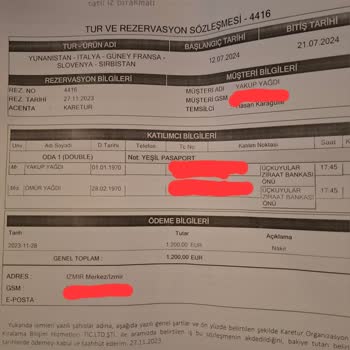 Karetur Tatilimizi Mahvetti