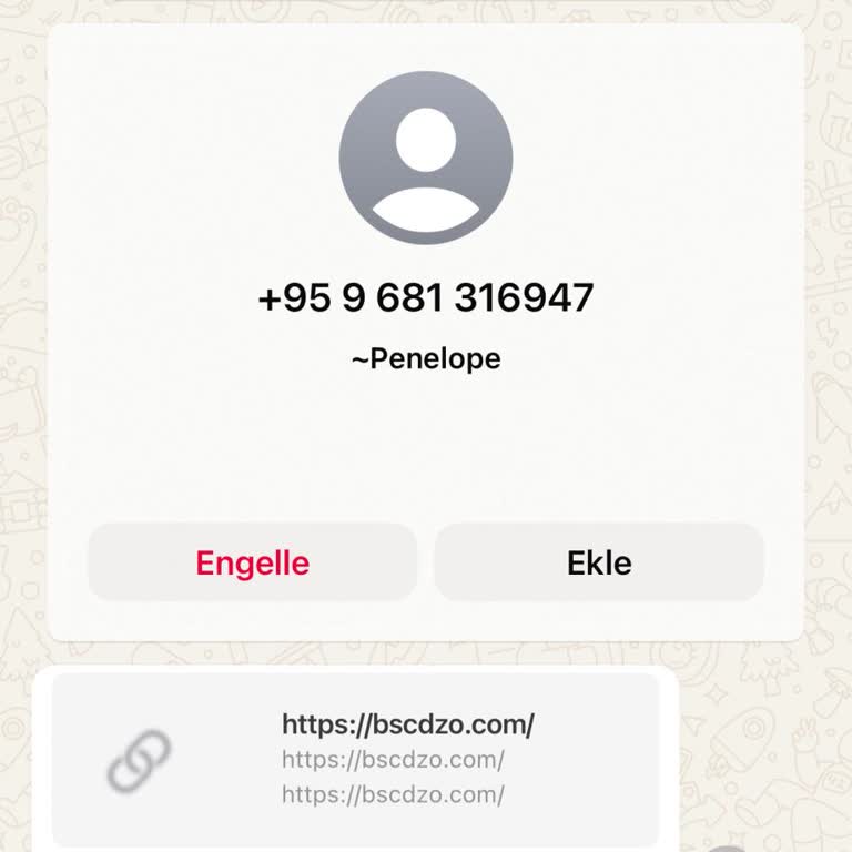 WhatsApp Hattıma Gelen Tehlikeli Mesaj.