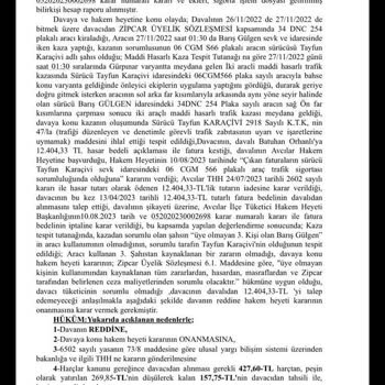 Otokoç Mahkeme Kararını Tanımayıp Benden Hakkı Olmayan Ödemeyi İstiyor