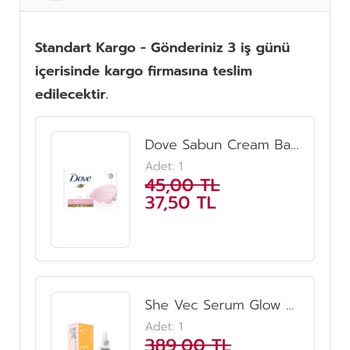 Rossmann Siparişim Kargoya Verilmedi