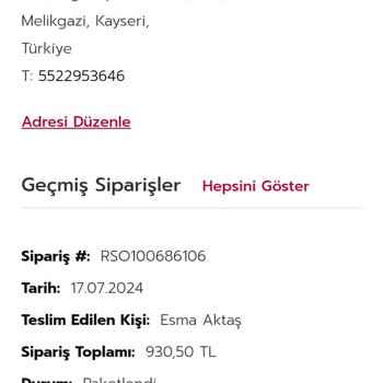 Rossmann Siparişim Kargoya Verilmedi