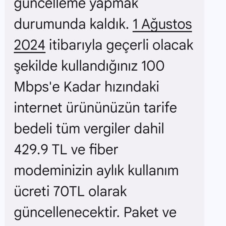 Millenicom Kafasına Göre Zam