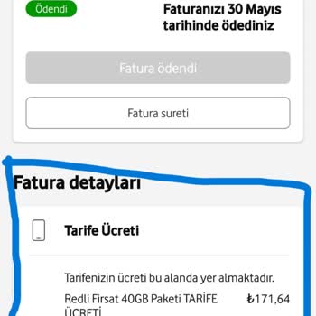 Vodafone Paketlerin Fiyatlarının Yükselmesi Ve İzinsiz Ücretler