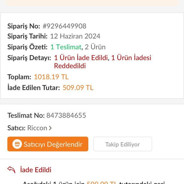 Trendyol Express İade Sürecinde Yaşanan Karışıklık Ve İletişim Sorunları