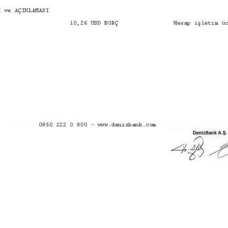 Denizbank Maaş Müşterilerinden Hesap İşletim Ücreti Kesiyor.