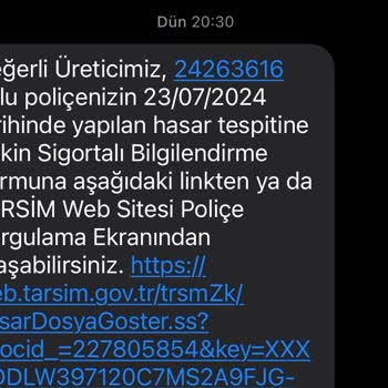 TARSİM Geç Gelen Ekspertiz Ve İletişim Sorunları