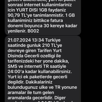 Turkcell Yurt Dışında Olmadığım Halde Yurt Dışı Tarifesi Yüklüyor!