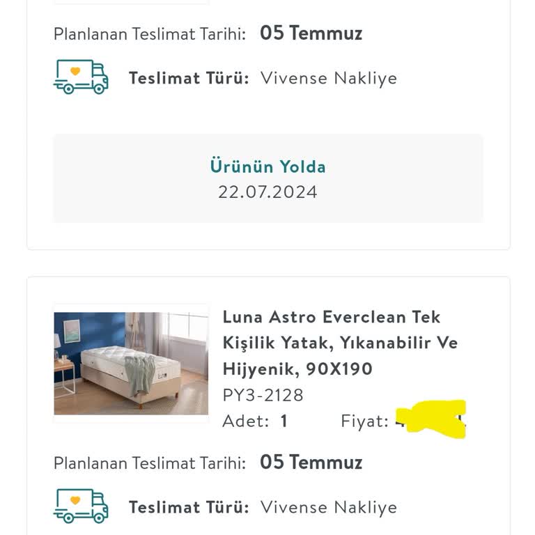 Vivense Teslimatın Gelmemesi Ve İlgisizlik Sorunu