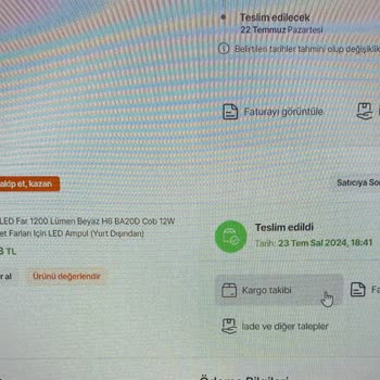 Aras Kargo Çerkezköy Papatya Şubesi Kargo Teslim Etmiyor