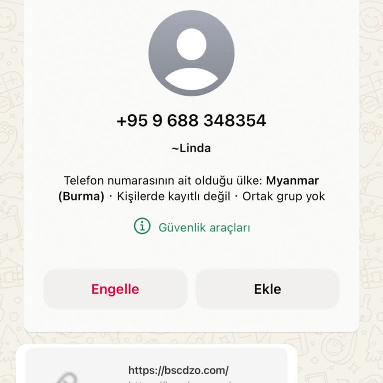 WhatsApp Numaramın Kullanılması Hk.