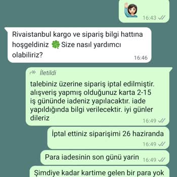 Rivaİstanbul Paramı İade Edin