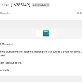 A101 Online Alışverişte İade Süreci Sorunları