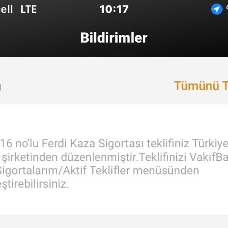 VakıfBank Ferdi Kaza Sigortası