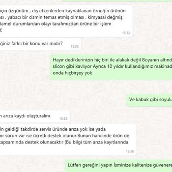 LG Çamaşır Makinesi Boyası Dökülüyor. Garanti İşletilmiyor.