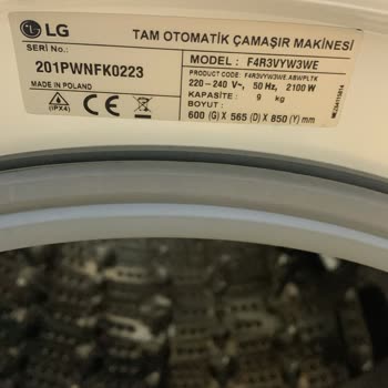 LG Çamaşır Makinesi Boyası Dökülüyor. Garanti İşletilmiyor.