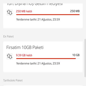 Vodafone Paket İptal Edememek Ve İnternet İstismarı