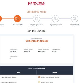 Horoz Lojistik Yurtiçi Teslimat İçin 9 Gün Öngörüyor!