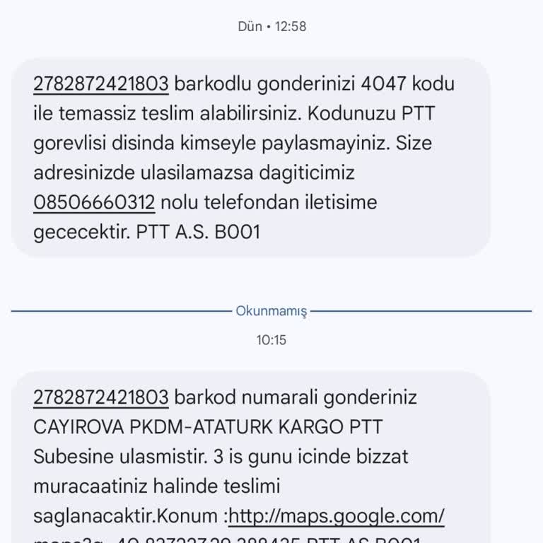 PTT Kargo Kargoyu Getirmeden Getirmiş Gibi Yapıyorlar