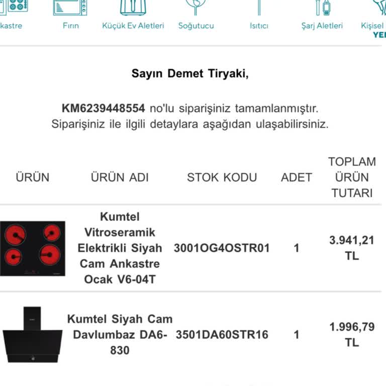 Kumtel.com Siparişi Göndermiyor