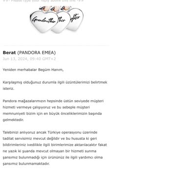 Pandora Mücevher Pandora Bilekliğin Sıkışan Charmı Hakkında Destek Çağrısı!