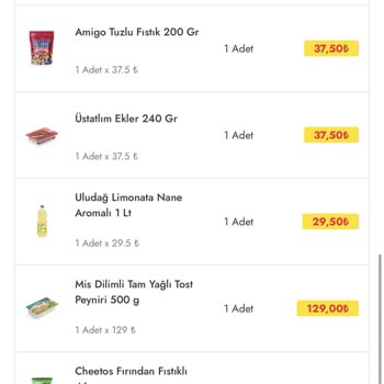 Cepte Şok Bozuk Ve Eksik Gelen Ürünler