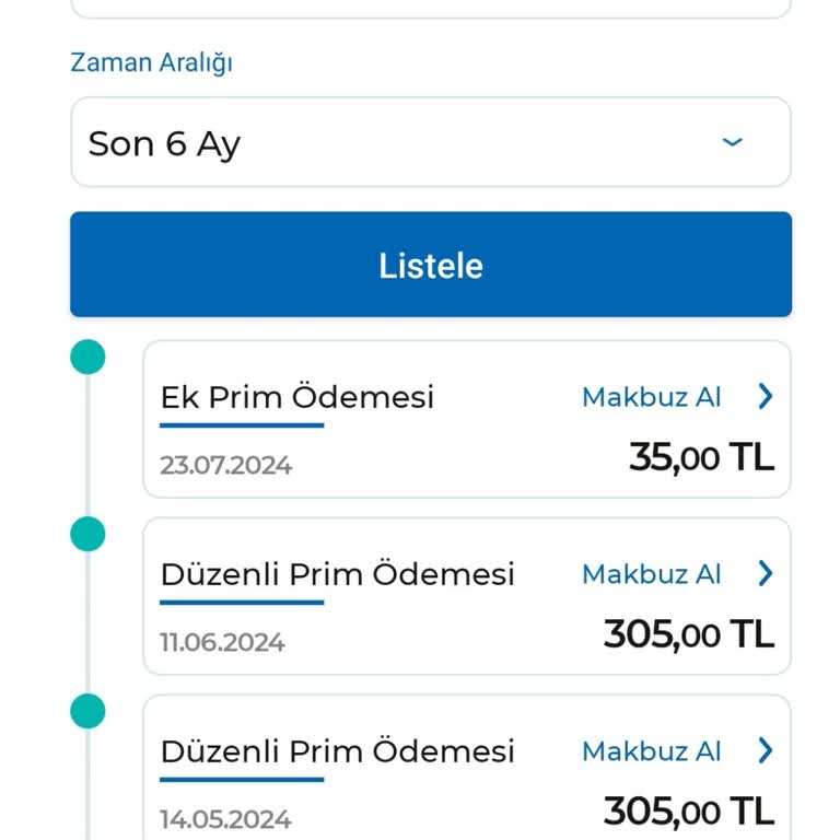 Anadolu Hayat Emeklilik Sigortası Prim Ödemelerinin Birleştirilmesi