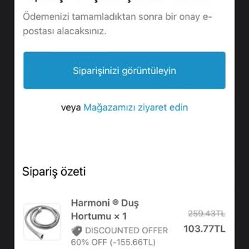 Harmoni Store Ürünü Teslim Etmedi