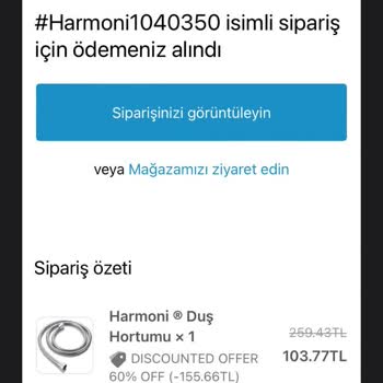 Harmoni Store Ürünü Teslim Etmedi