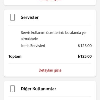 Vodafone İçerik Servisleri Adı Altında 125 TL Haksız Fatura Şişirmesi