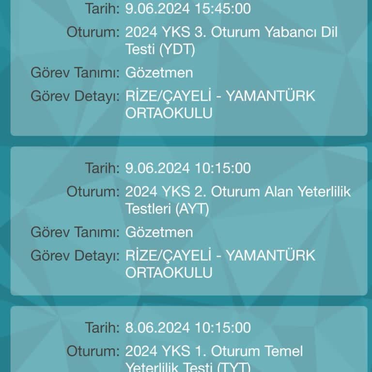 ÖSYM Sınav Görev Ücretinin Ödenmemesi