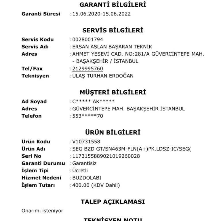 Vestel Ve Alt Markalarının Kronik Gövde Gaz Kaçağı