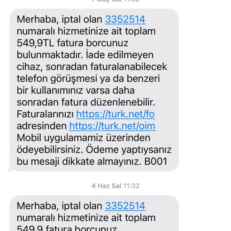 TurkNet Haksız Ücret Talebi