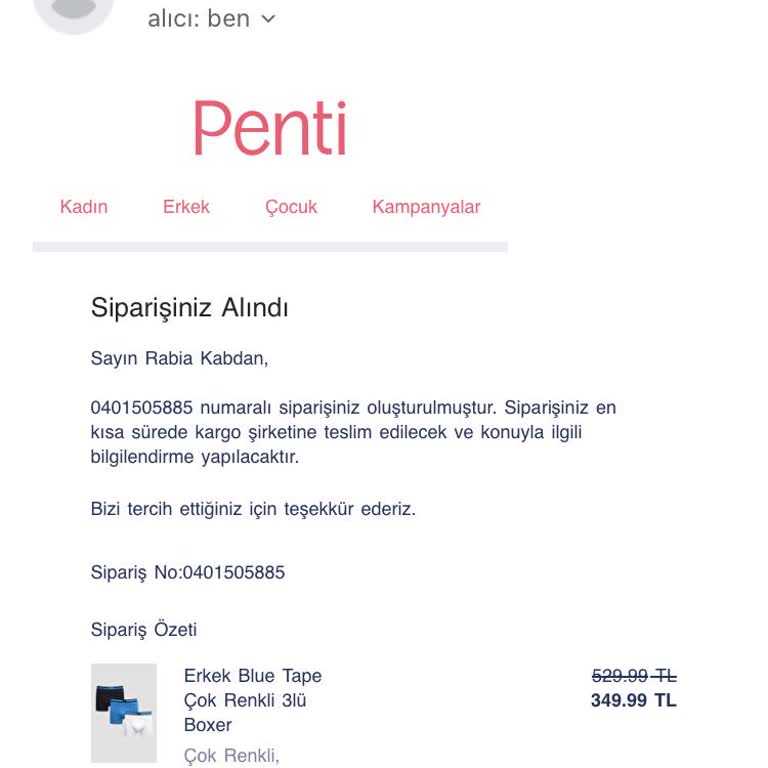 Penti Zamanında Ürün Teslim Etmiyor!