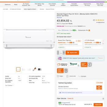 Hepsiburada Carrefour SA Klima Satışı Ve Ürününün Kargoya Verilmemesi