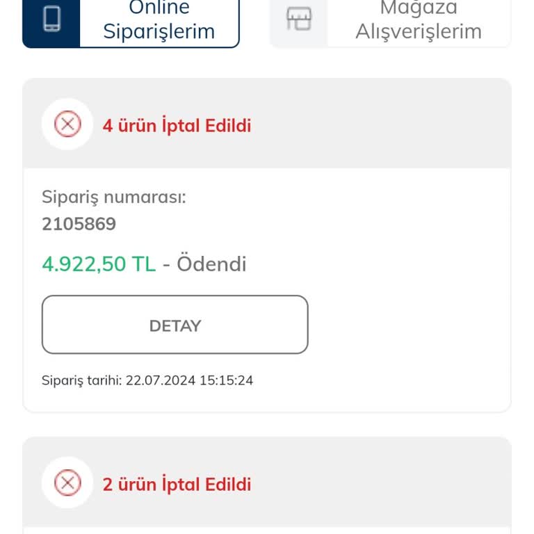 Skechers Sipariş İptali Yapıyor