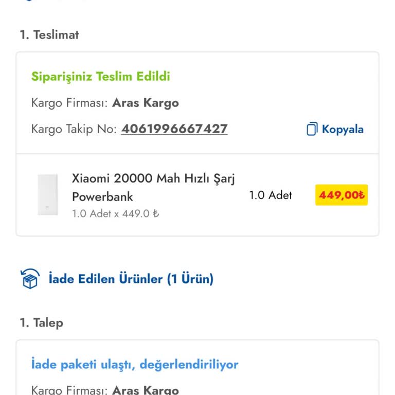 Sok Market İade Onaylamıyor.