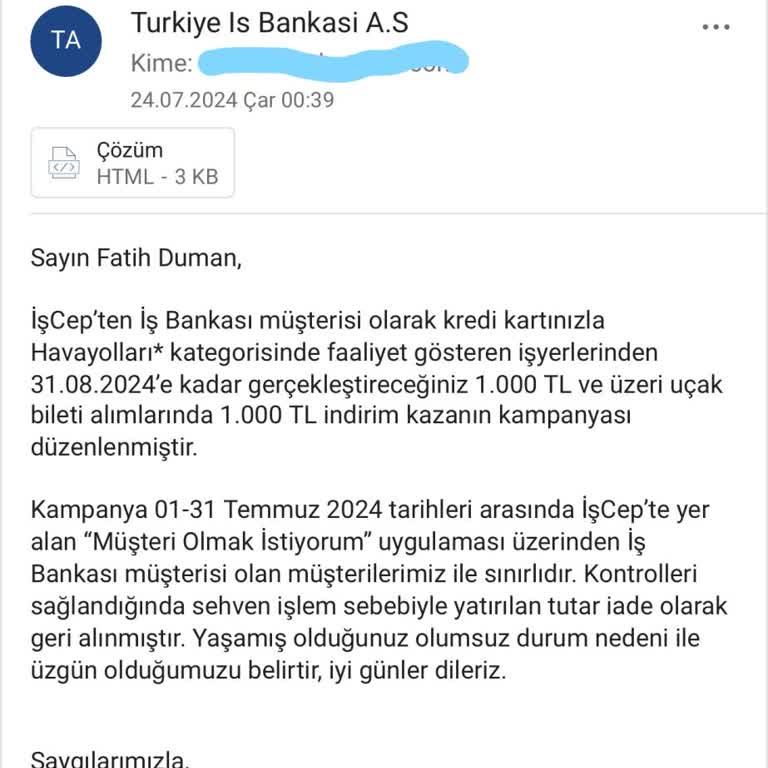 İş Bankası Kampanya Aldatmacası Müşteri Anlayışı İlkesizliği