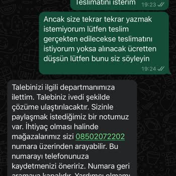 Migros Sanal Market Eksik Ürün Teslimatı
